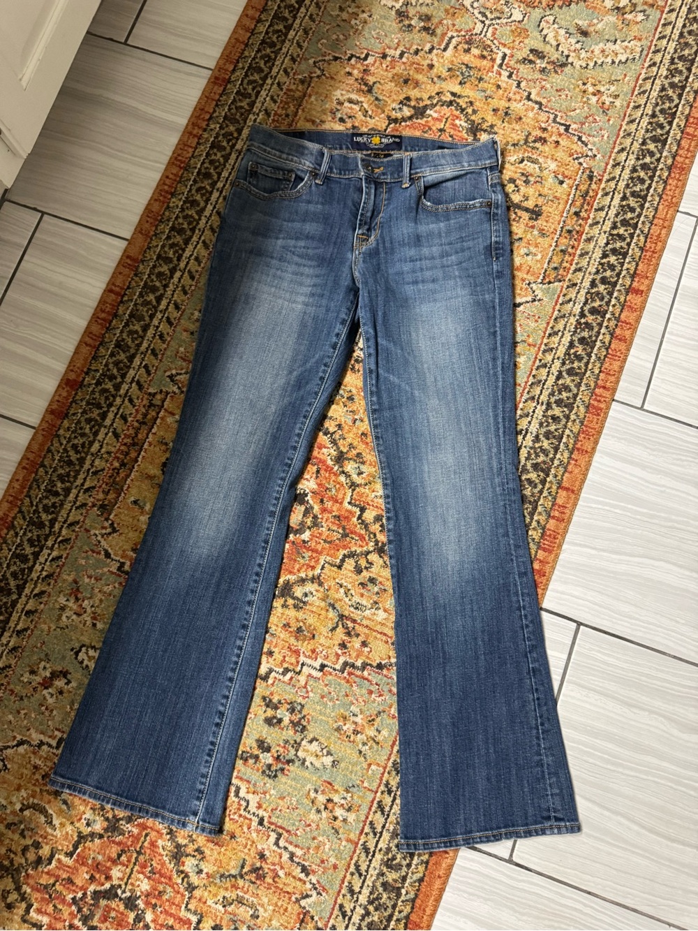 Lucky brand Women's Blue Denim Jeans - Picture 2 of 5